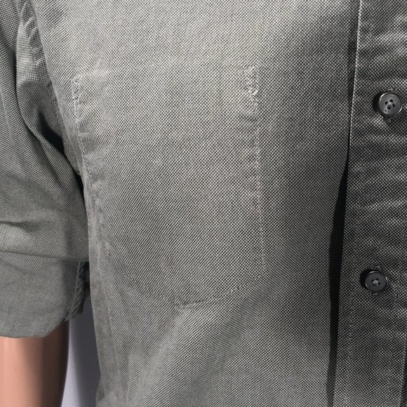 Artful Dodger green oxford shirt with rollup sleeves Large - Picture 4 of 12